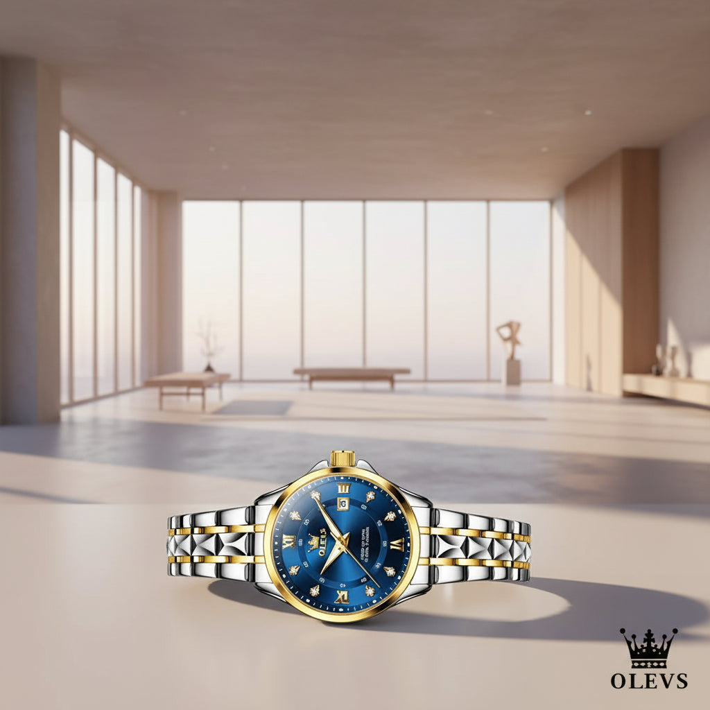 Montre de Luxe OLEVS - Élégance Quartz pour Homme et Femme