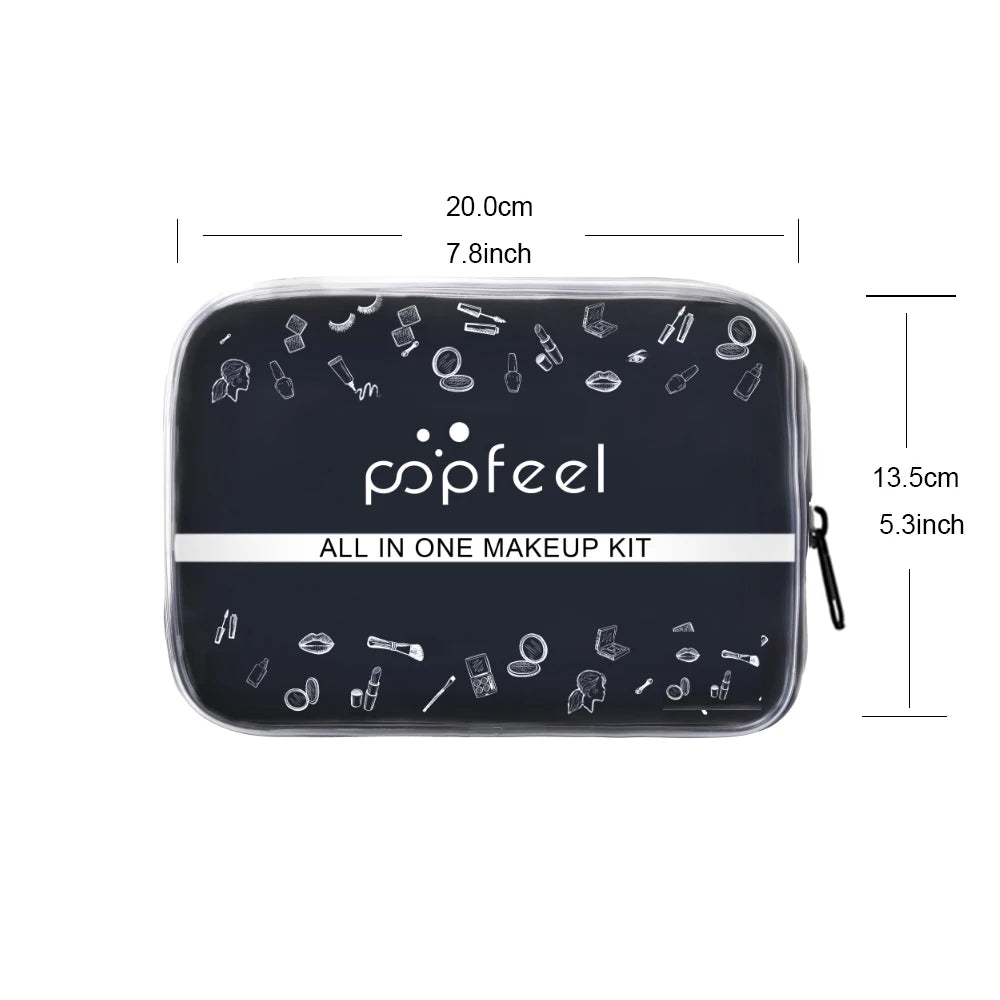 Kit de Maquillage Complet All-in-One POPFEEL – Coffret Cadeau Luxe pour Femmes & Ados