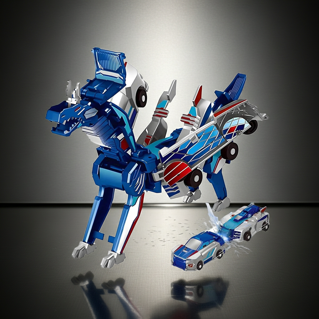Nouvelle Voiture de Transformation Magique 2-en-1 : Cheval et Véhicule à Déformation Magnétique par MYMUHUAN