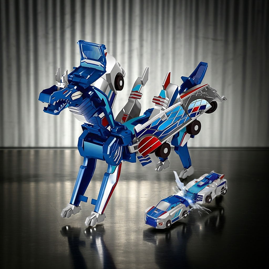 Nouvelle Voiture de Transformation Magique 2-en-1 : Cheval et Véhicule à Déformation Magnétique par MYMUHUAN