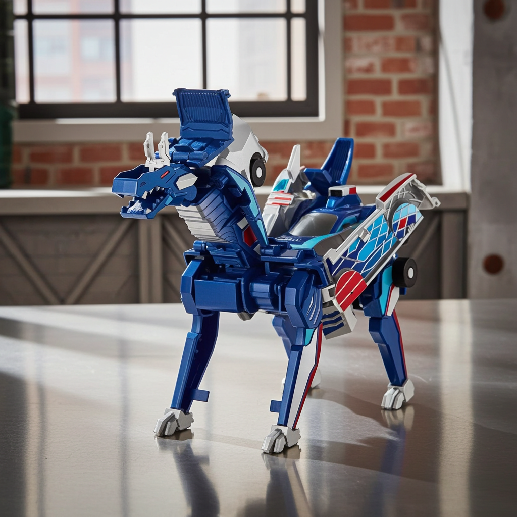 Nouvelle Voiture de Transformation Magique 2-en-1 : Cheval et Véhicule à Déformation Magnétique par MYMUHUAN