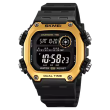 SKMEI Top Brand Back Light Dightal Countdown Sport Watches Mens Fashion 5Bar Waterproof Stopwatch Wristwatch Alarm montre homme