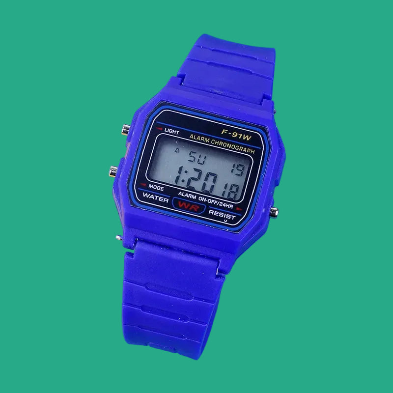 Montre Digitale LED Unisexe - Bracelet Rose Gold en Caoutchouc - Style Sport et Luxe
