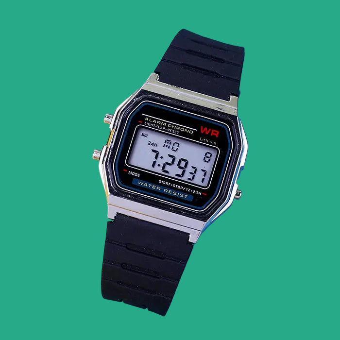 Montre Digitale LED Unisexe - Bracelet Rose Gold en Caoutchouc - Style Sport et Luxe
