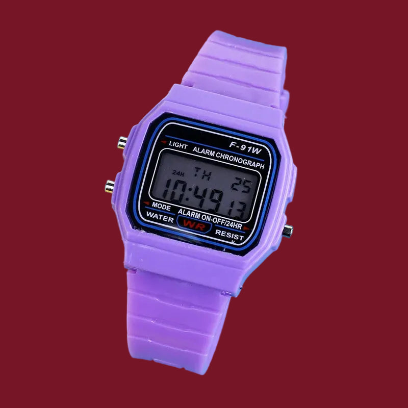 Montre Digitale LED Unisexe - Bracelet Rose Gold en Caoutchouc - Style Sport et Luxe