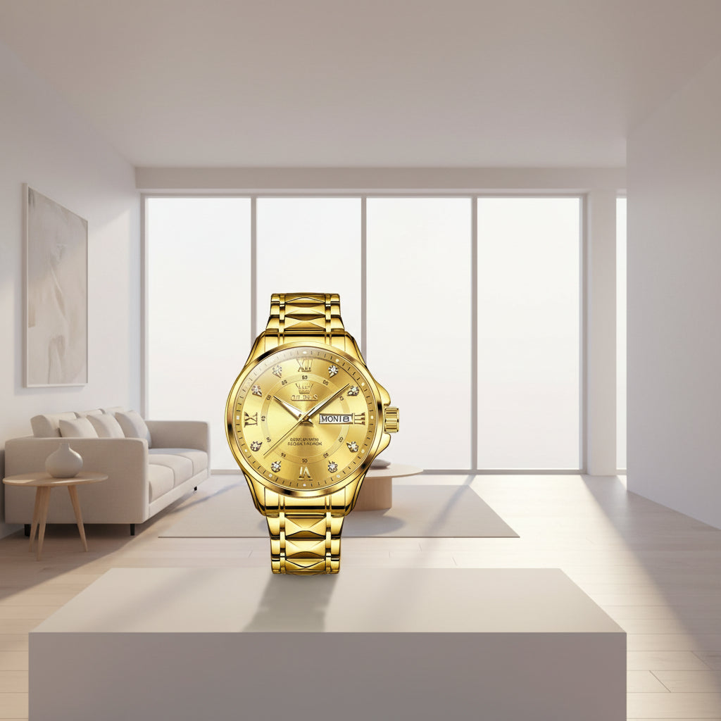 Montre de Luxe OLEVS  - Élégance Quartz pour Homme et Femme