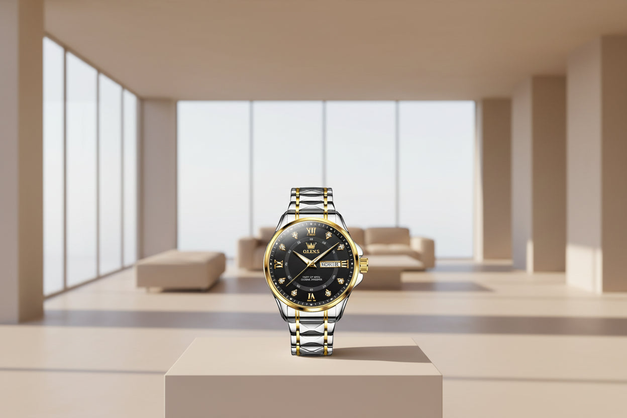 Montre de Luxe OLEVS  - Élégance Quartz pour Homme et Femme