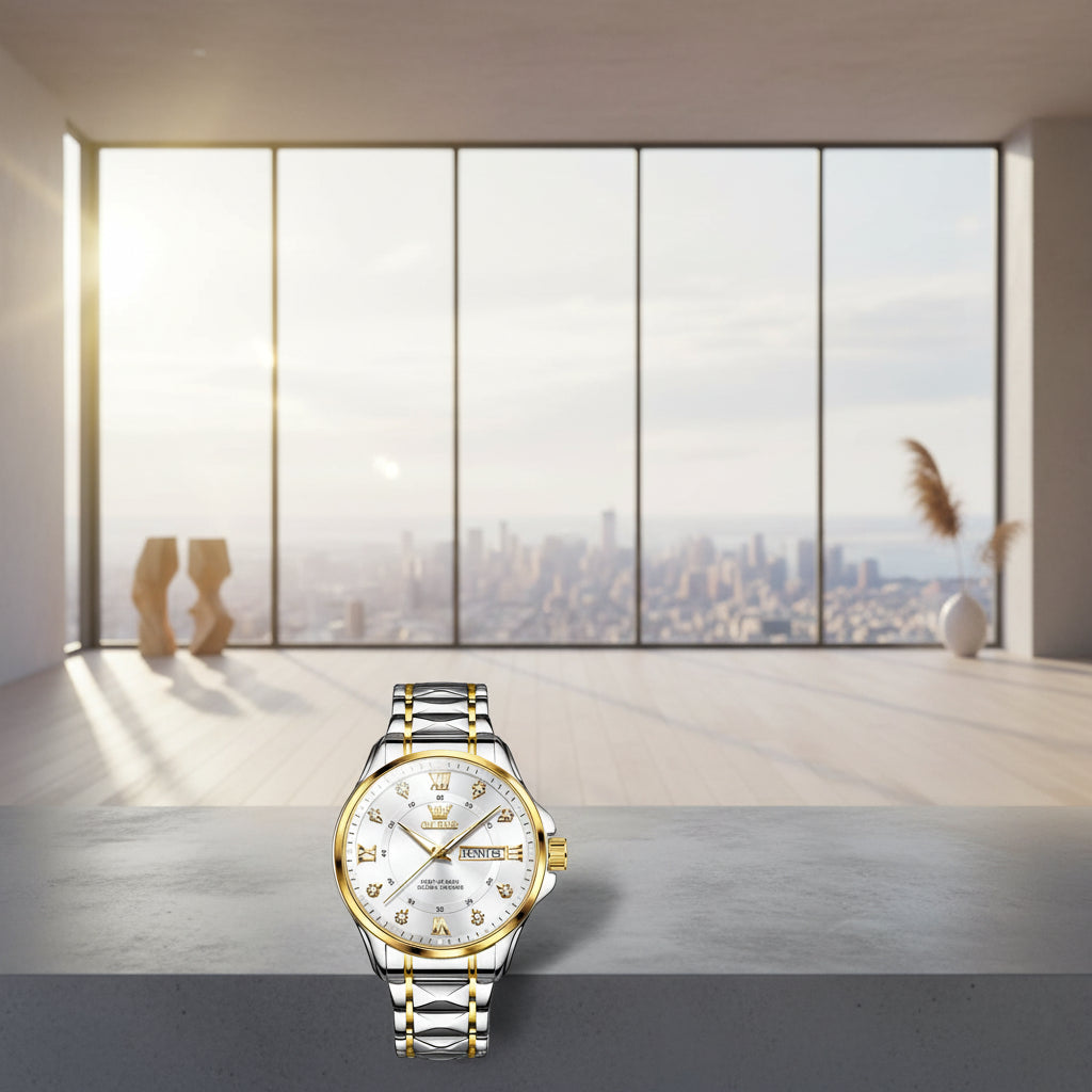 Montre de Luxe OLEVS  - Élégance Quartz pour Homme et Femme