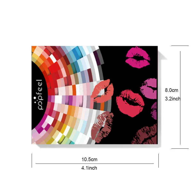 Mini palette de maquillage pour les lèvres Blana LM15 avec 15 nuances de lip gloss et rouges à lèvres mats, pailletés et satinés pour des lèvres pulpeuses - Collection TOUT PROMESSE.