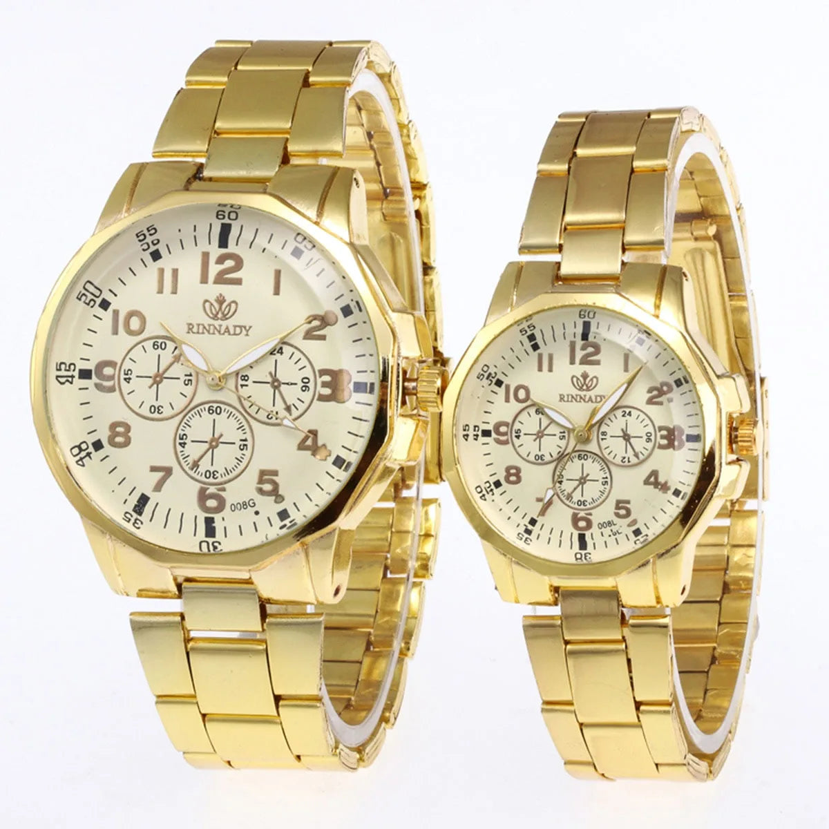 Montres RINNADY Coffret Duo Montres Classiques – Collection "Promesse d'Amour"