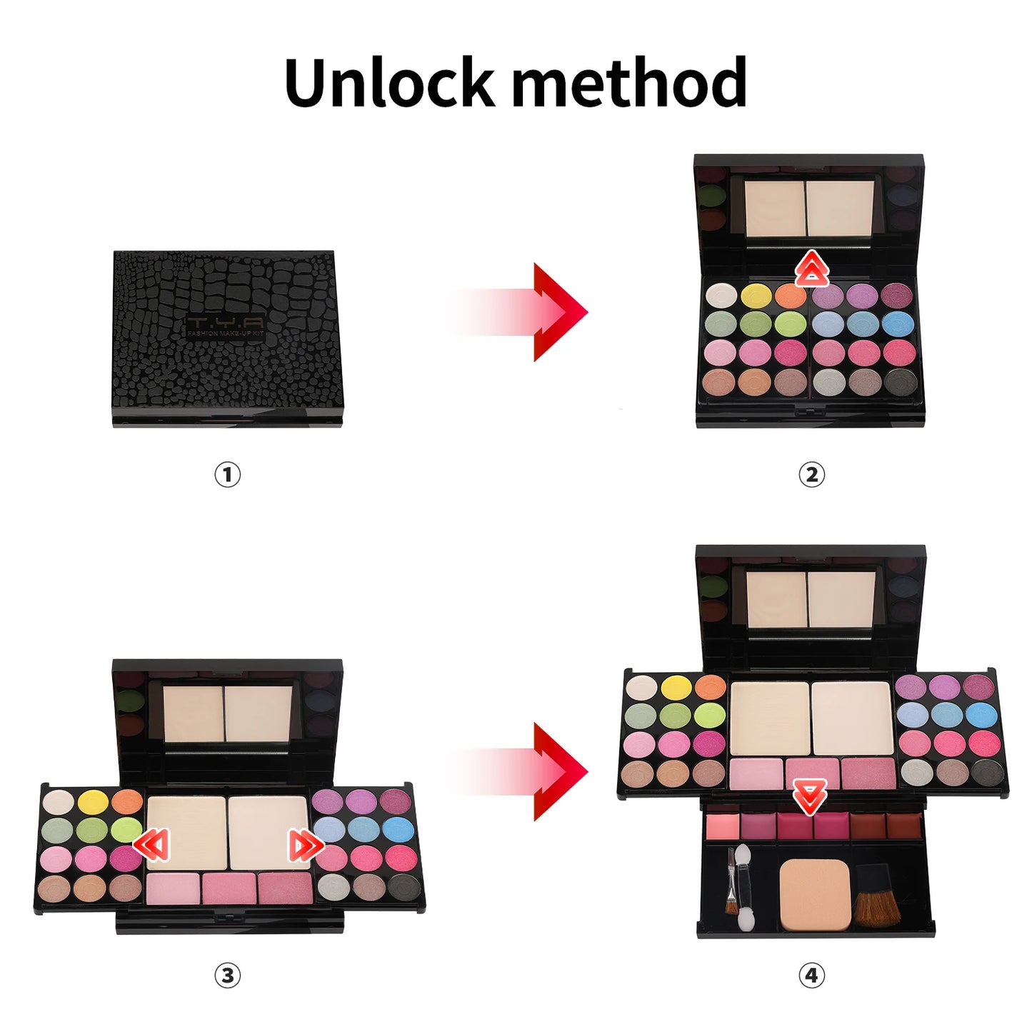 Palette d'Ombres à Paupières Nude & Kit Maquillage Complet TYA 6173 – 35 Couleurs women makeup set