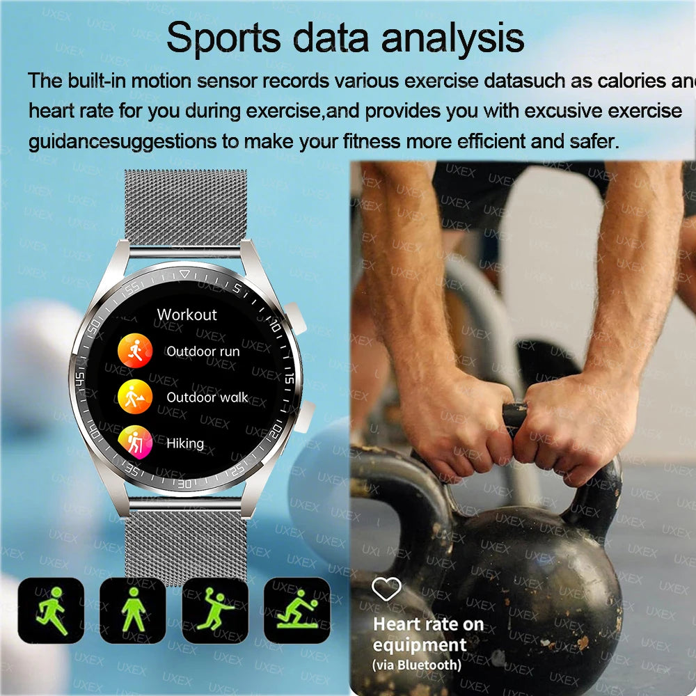 2026 New Outdoor Sports Smart Watch Men GT Series 1.53 inch Screen Sports Watch Plus Health Smartwatch Man For Android Ios Phone