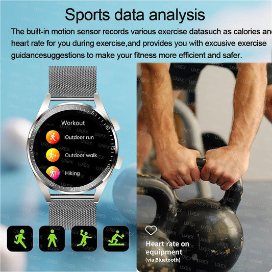 2026 New Outdoor Sports Smart Watch Men GT Series 1.53 inch Screen Sports Watch Plus Health Smartwatch Man For Android Ios Phone