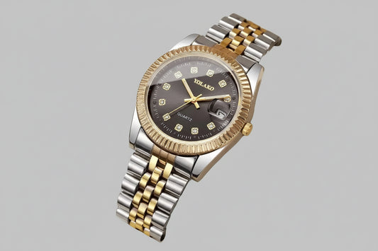 Luxury Rhinestone Men Business Watches Fashion Women Quartz Watch with Calendar Clock Gift（Without Box）