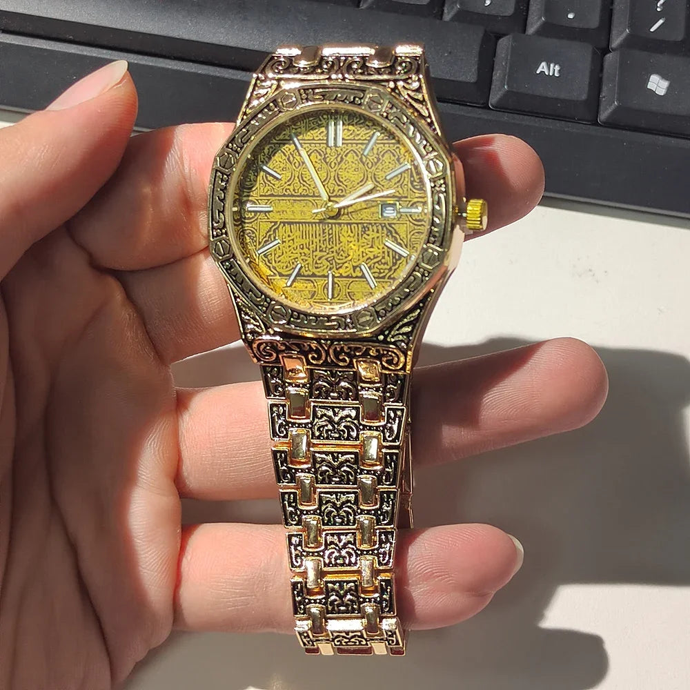 Montre Quartz Rétro pour Homme-L 'Élégance du Temps