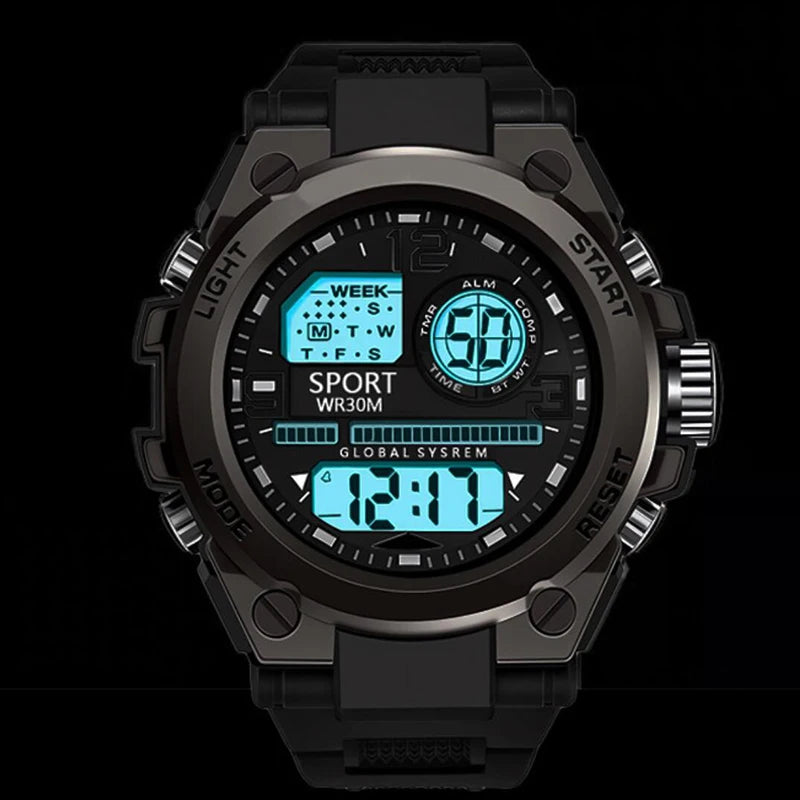 Montre de Sport Numérique YIKAZE - Idéale pour Hommes et Étudiants