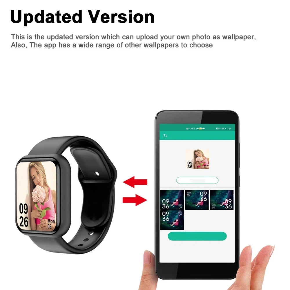 Montre Connectée Intelligente - Sport & Santé (Modèle D13/116Plus)