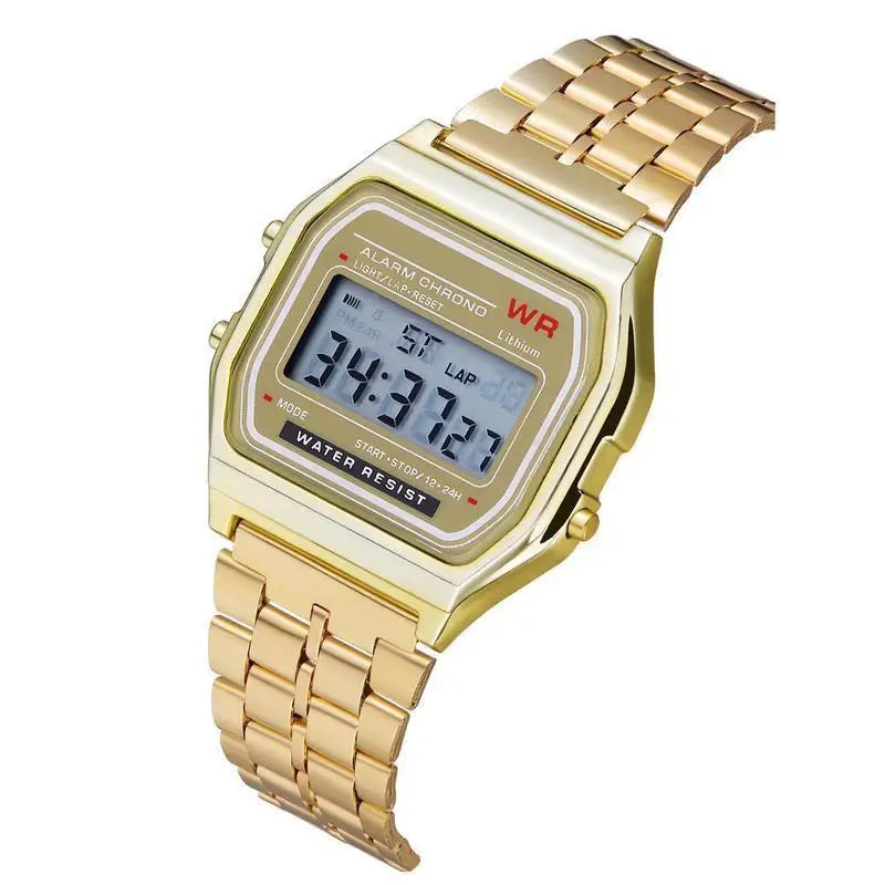 Montre Digitale Rétro en Acier – Style Business & Sport (Modèle w901)