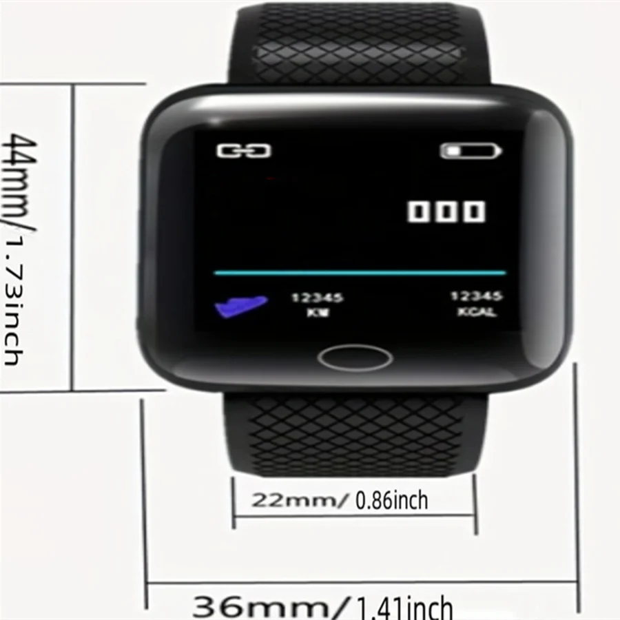 Montre Connectée Intelligente - Sport & Santé (Modèle D13/116Plus)