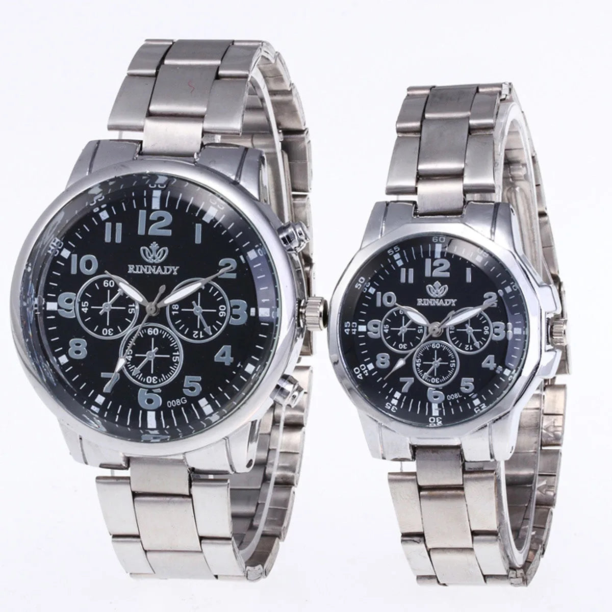 Montres RINNADY Coffret Duo Montres Classiques – Collection "Promesse d'Amour"