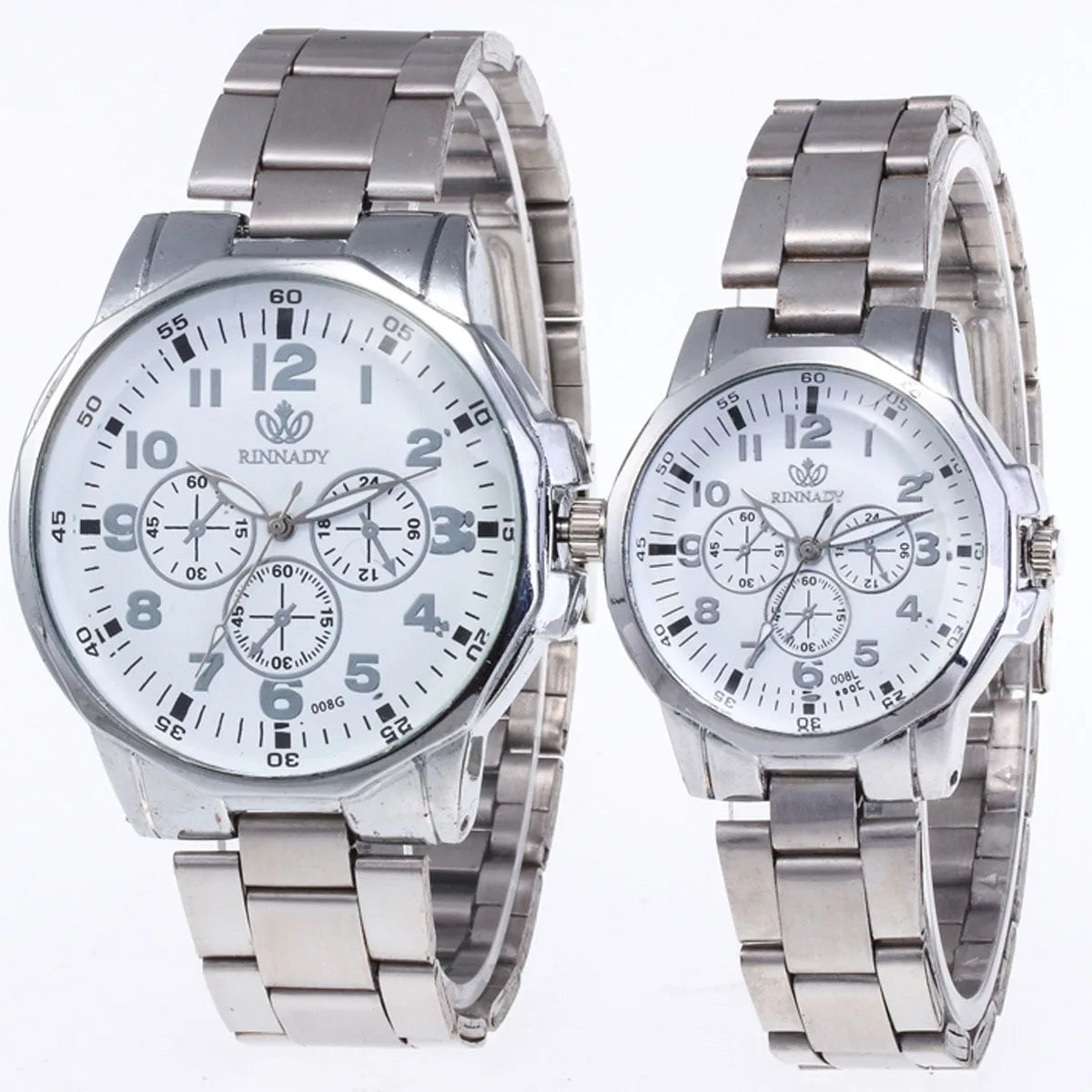 Montres RINNADY Coffret Duo Montres Classiques – Collection "Promesse d'Amour"