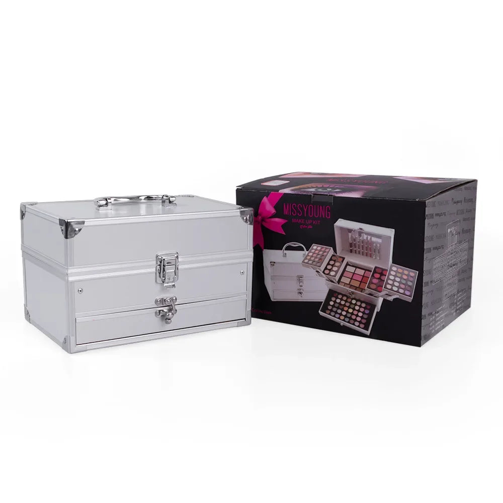 'Coffret de Maquillage Complet' pour Femmes, Mallette Impériale Multifonction pour Adultes avec Palette d'Ombres, Rouges à Lèvres et Fond de Teint.